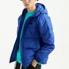 Li Ning Basketball Series Casual Short Hooded Down Jacket Winter Men Jackets Blue AYMQ095-3