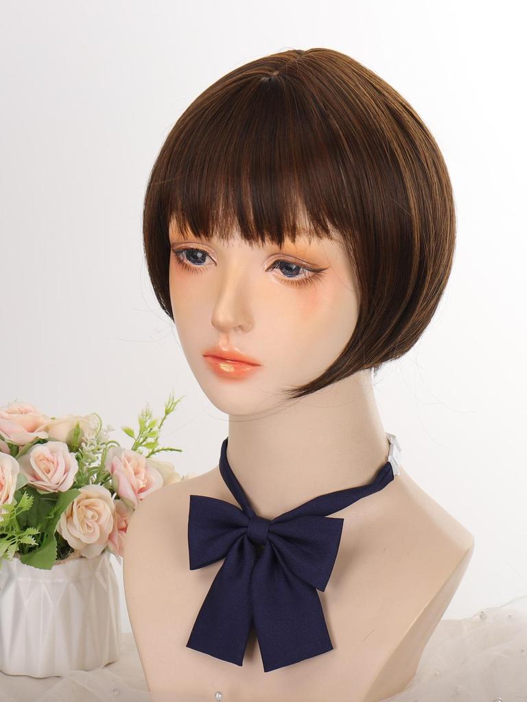 Light Brown Short Bob Wig