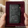SCIENCE printed men's large-capacity wallet with business card slot and cash pocket, suitable for formal occasions and office use, a gift for