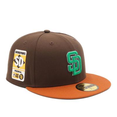 Кепка 59FIFTY, Двухцветная Cactus League MLB Сан-Диего Падрес, SD Ореховый/Ржавый 7 1/4 Мужская Бейсболка 5950SB SADPAD