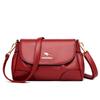 Bag for Women's Autumn New Women's Shoulder Bag Solid Color Retro Soft Leather Women's Crossbody Bag