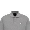 Emporio Armani Мужская футболка-поло с коротким рукавом и однотонным логотипом SS22 Мужские поло Серый 8N1FQ2-1JTKZ-0630