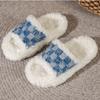 2024 Европейские и американские тапочки Женские Милые Осенне-зимние Домашние Мягкая подошва Утепленные и Теплые Плюшевые Хлопковые тапочки