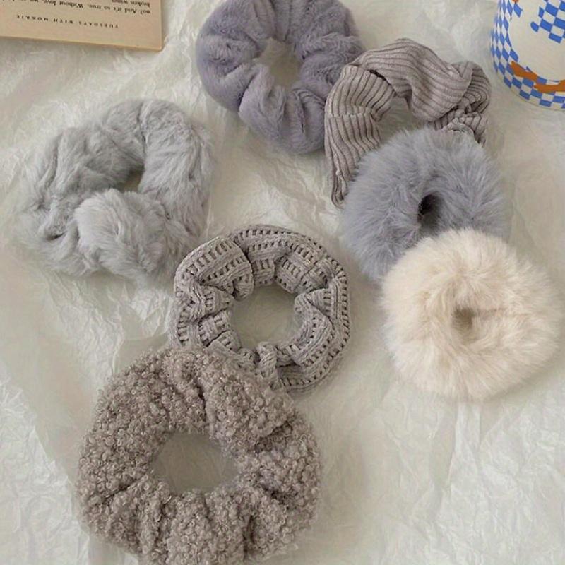 7 шт./компл. женские резинки для волос бархатные однотонные резинки для волос для хвоста резинки для волос аксессуары для волос