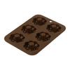 Liberty Corporation Silicone Doughnut and Cake Mold, Pon De, 6-Cavity, Oven and Microwave Safe, LD-522 Style Dolce, Baking Supplies