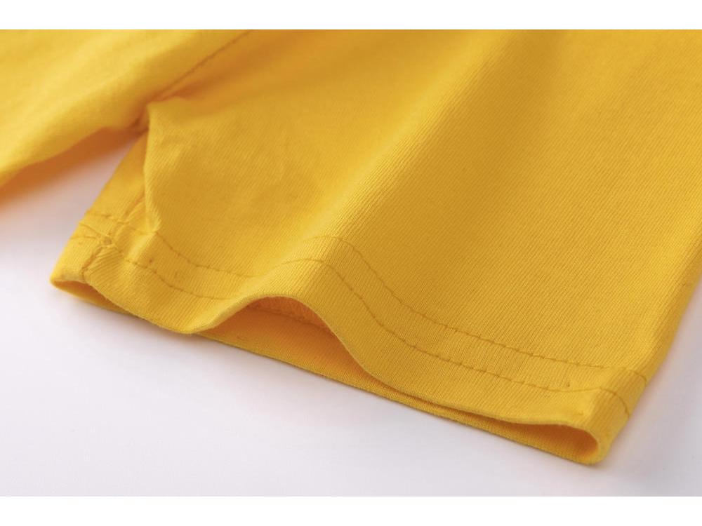 Унисекс летняя хлопковая футболка для детей 2024 – Модная с коротким рукавом и круглым вырезом для мальчиков и девочек