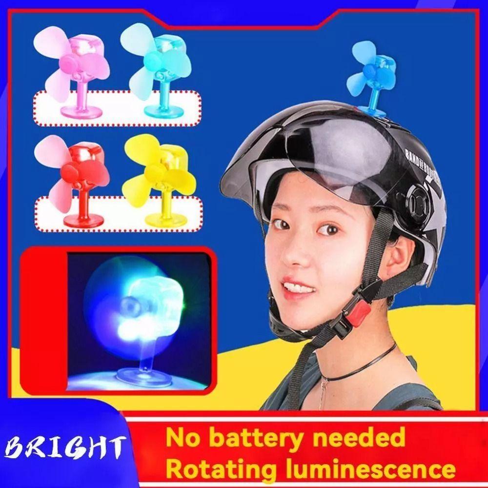 Propeller Suction Cup Motorcycle Helmet Accessories Mini Windmill LED Light Helmet