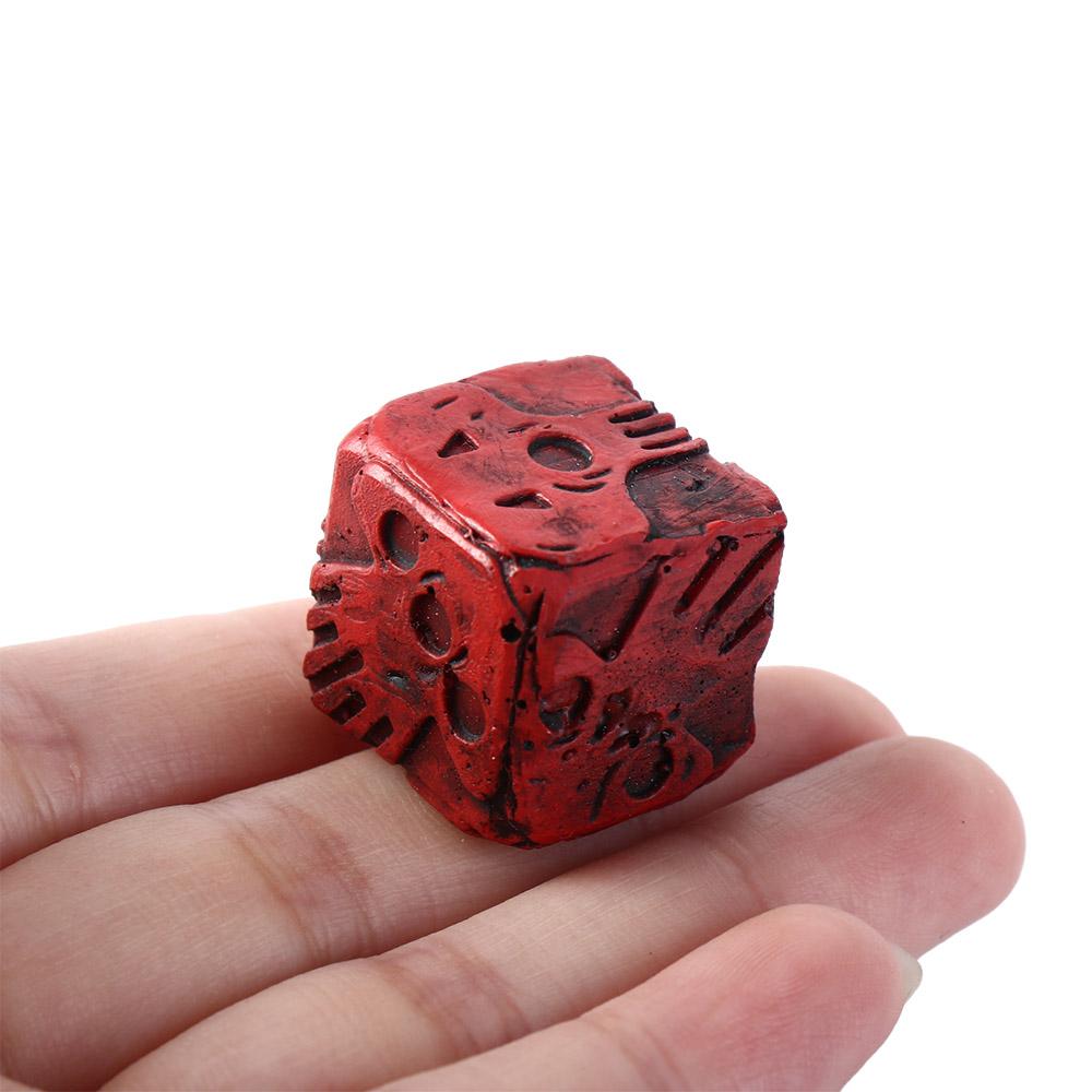 Durable Skull Dice Hand Carved Skeleton Cube Dice Ghostly Dice Set  Halloween