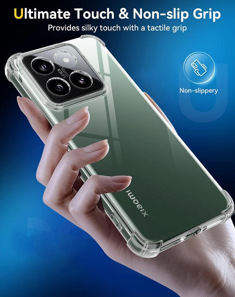 Прозрачный силиконовый мягкий противоударный чехол для Xiaomi Mi 14 14T 13 13T 12 12X 12S 12T 11 11T Pro Lite ультра прозрачная тонкая задняя крышка