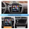 Universal 9.7 inch 2Din Touchscreen Car Stereo Radio Android 13 GPS Navi Radio Player Wireless Carplay Bluetooth Backup Camera