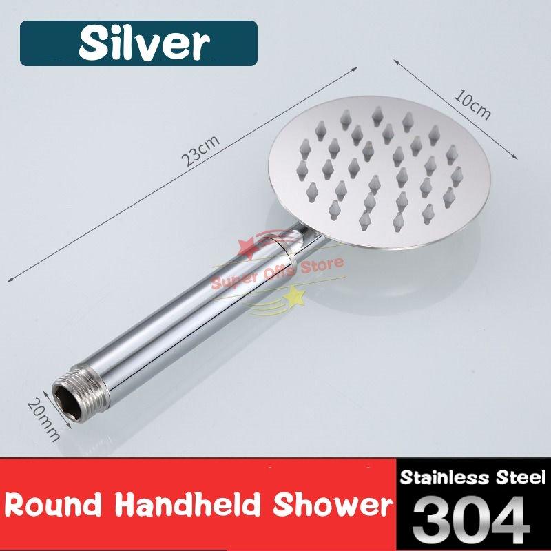Round & Square Stainless Steel Ultra-thin Showerheads 12/10/8/6/4 Inch Rainfall Shower Head Rain Shower Chrome Finish
