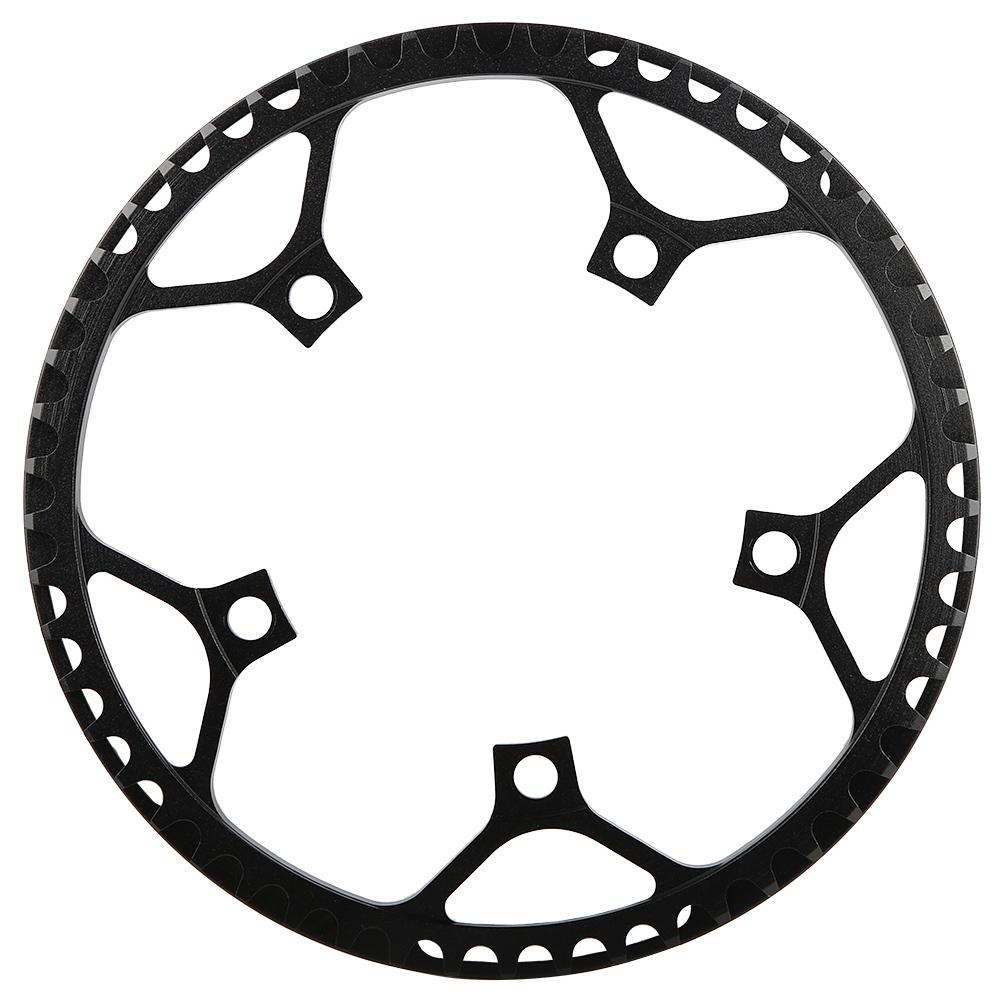   53T CNC Aluminum Alloy Mountain Bike Single Crank Chain   Repair Parts (Black)