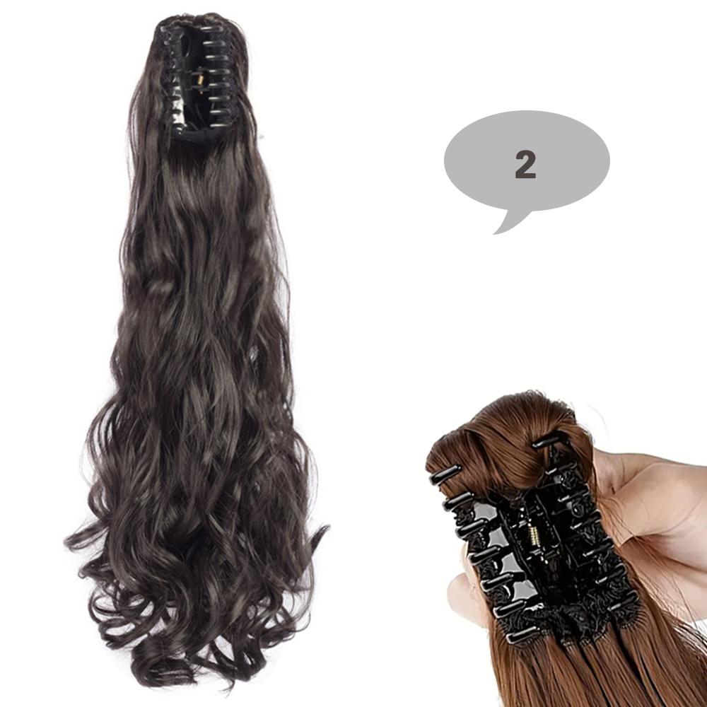 XINRAN Синтетические длинные волнистые коготки-хвосты, термостойкие накладные волосы, натуральный материал, химические волокна, волосы для женщин, мода
