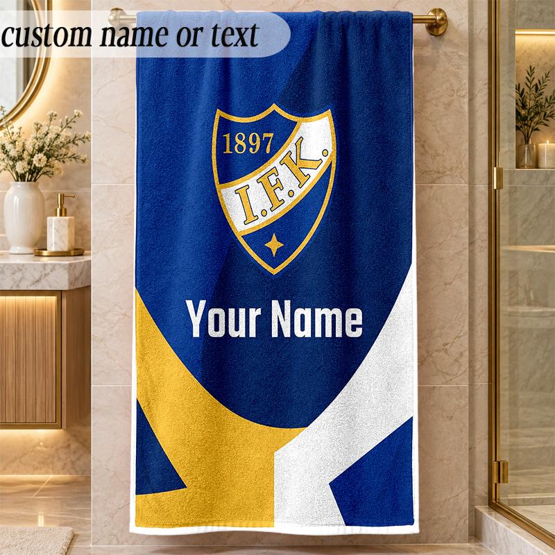Beach Towelifk göteborg Custom Name Text Personalized Soft Towel for Beach Pool Indoor Home Decor Gift