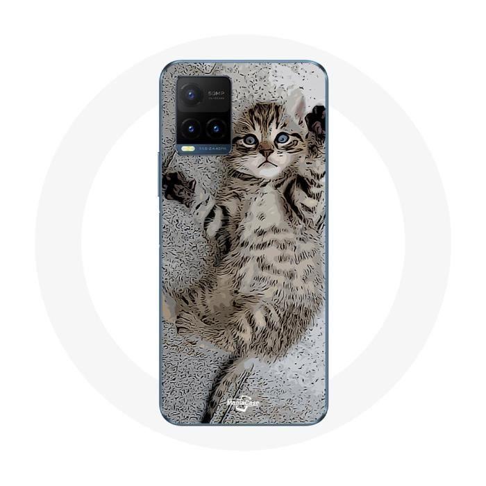 Coque pour Vivo Y21s 2021 / Y21 2021 Chaton Bengal mignon