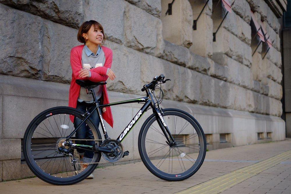 Велосипед CANOVER Cross Bike 27 дюймов, эквивалент Shimano 21 скорость, алюминиевая рама, суппорт, тормоз, черный (700x28C) САС-028(КРНОС)