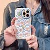 Релиф 3d чехол для телефона из утиной кожи для Iphone 13 12 11 Promax 14 Pro Max Plus противоударный протектор задней крышки милый мультяшный чехол