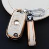 Премиальный чехол для ключей с золотым краем для Buick Verano, GL6, Encore GX, Excelle - Складная сумка для автомобильного ключа