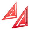 CMD Triangular Ruler for Woodworking Circular Saw Ruler Set of 2 1818cm 3030cm Measuring Tool Aluminum Alloy 0-90 Degree Multi-Function Accurate