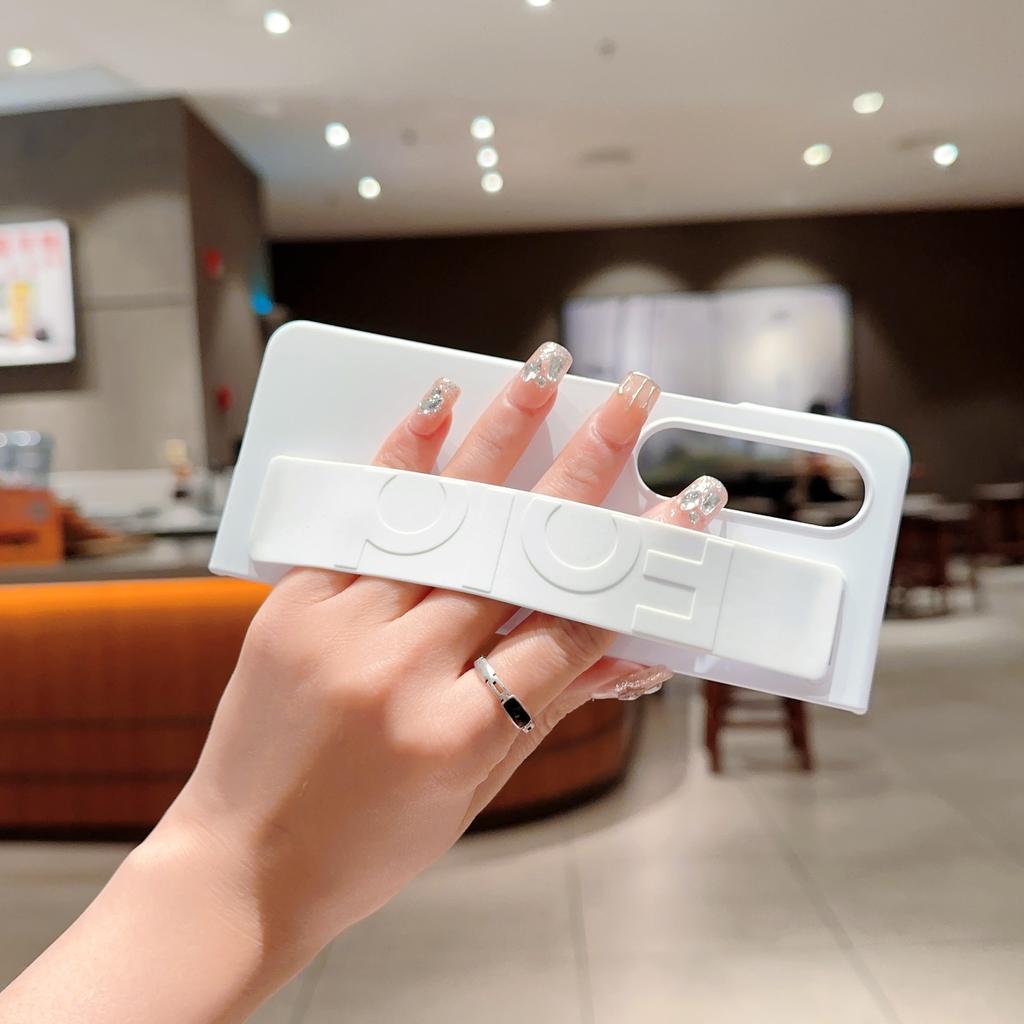 Чехол с ремешком на запястье для Samsung Galaxy Z Fold 3 4 Fold4 Ultimate Skin Feel Protection Handheld Folding Zfold3 Plain Cover