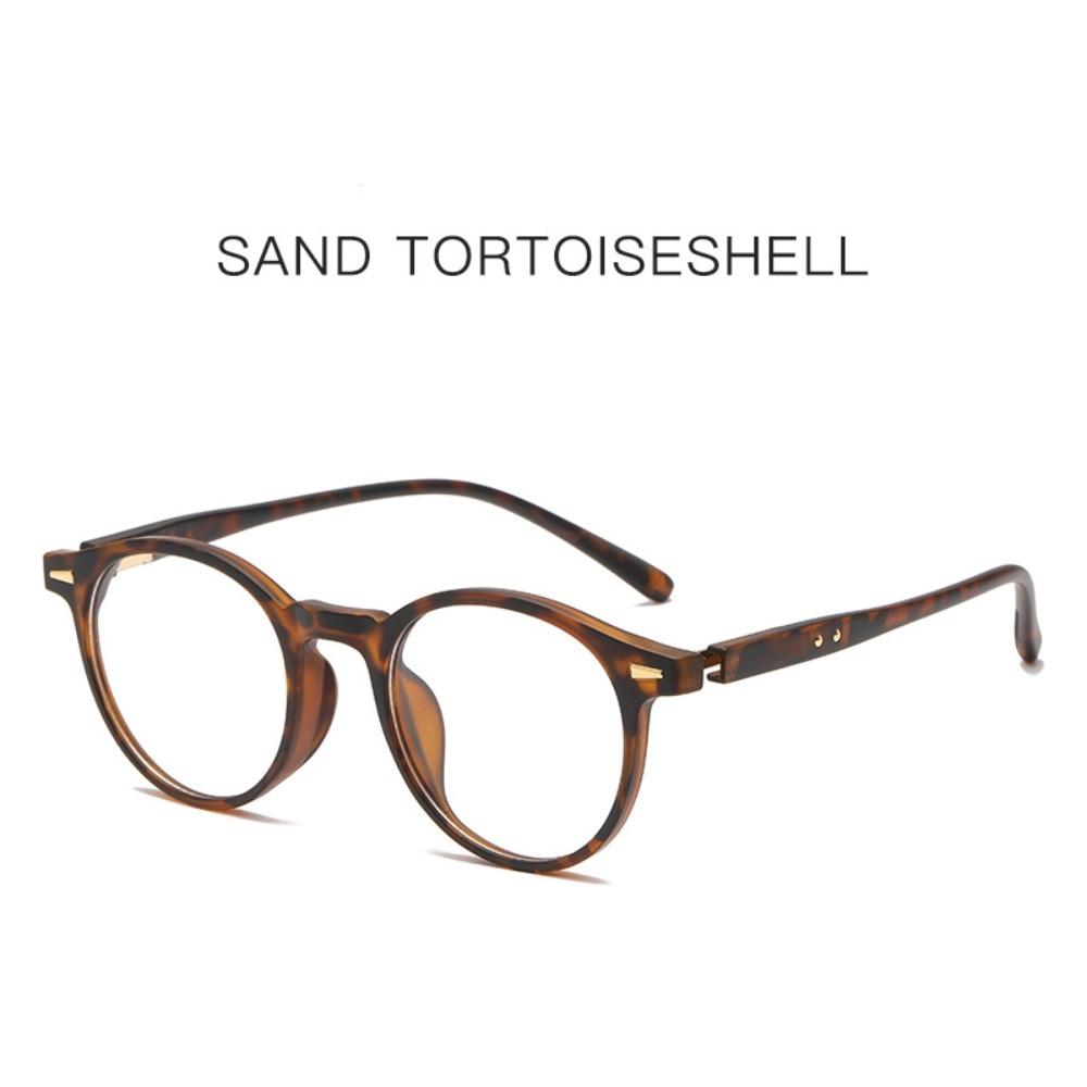 Retro Classic Women Anti Blue Light Eyewear Ultra Light Round Clear Lens Glasses Eye Protection Durable