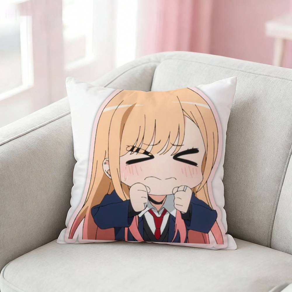 Cute Cartoon My Dress-Up Darling Pillow Case Cushion Cover Throw Pillow Case For Car Sofa
