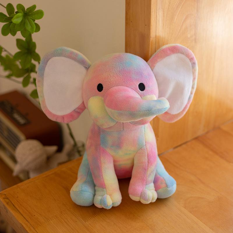 Elephant Plush Toys Stuffed Animal Doll For Kids White Elephant Toys Cartoon For Girls Cute Toys