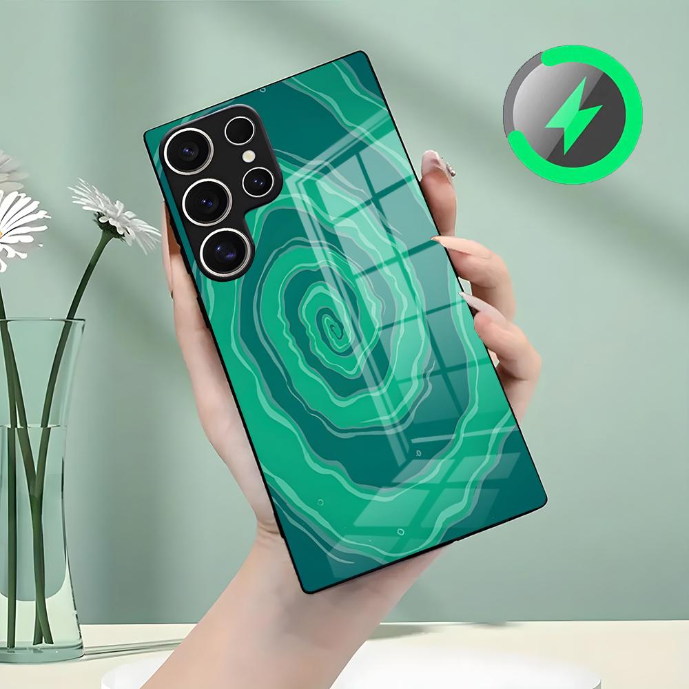 Чехол для телефона P-Psychonauts-S для Samsung S26 S25 S24 S23 S22 S21 S20 Edge Ultra Plus FE Для Magsafe Стеклянный чехол