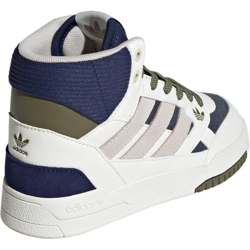 Adidas Originals DROP STEP SE Cushioning Wear-Resistant High-Top Kids' Skateboarding Shoes White Kids' Sneakers IH3285