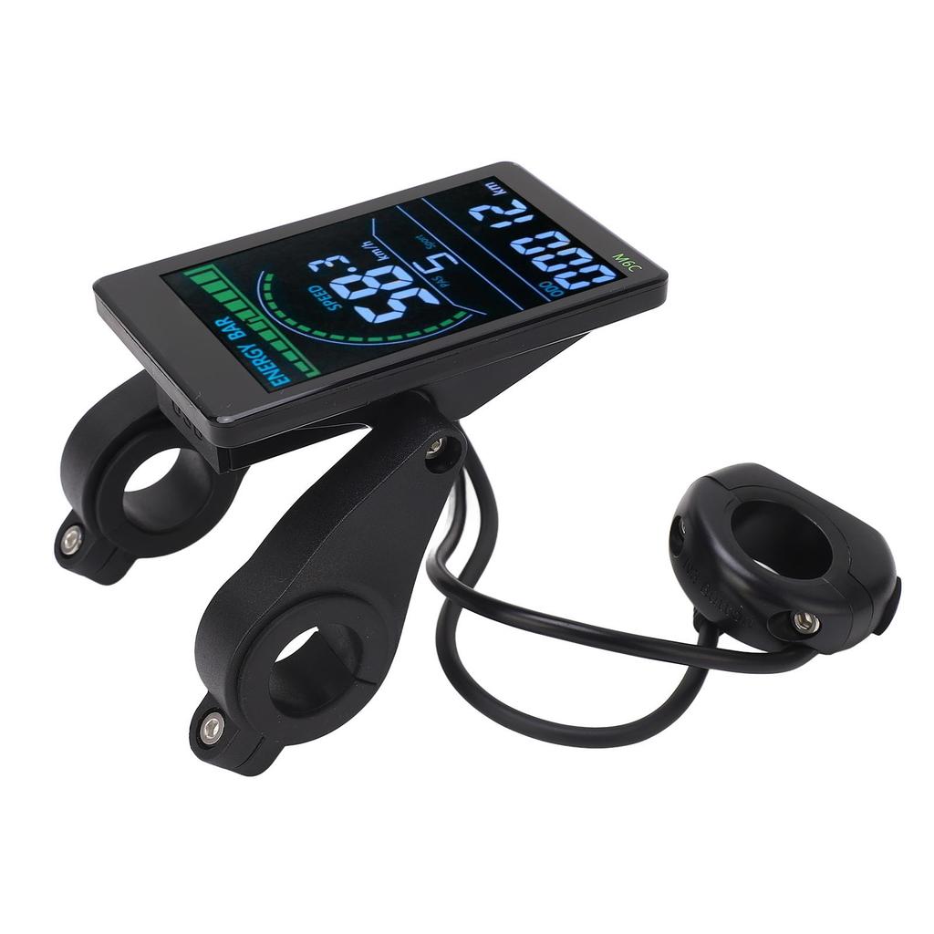 M6C Electric Bike LCD Display Meter ABS Electric Bike Display Screen Control Panel with 6 Pin