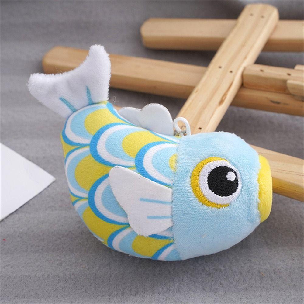 Small Jewelry Animal Doll Red Carp Plush Pendant Fish Keychain Fish Doll Plush Toy Fish Key Ring