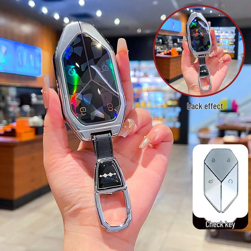 Чехол для ключа и металлический брелок для BYD Formula Leopard 3, 5 и 8