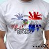 Флаг Доминиканской Республики - белая детская футболка для мальчиков, праздничный топ, дизайн, короткий рукав, дети, младенец