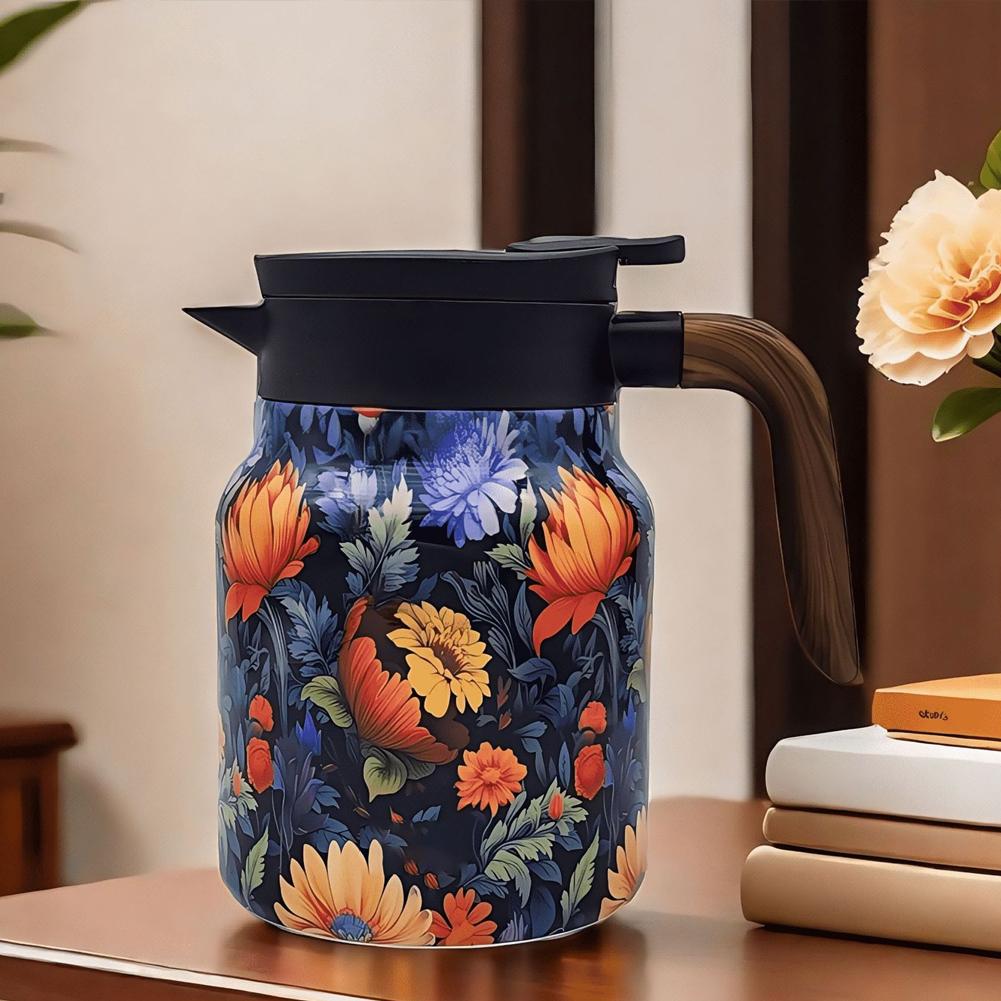 Кофейник большой емкости из стали 316 объемом 1000 мл с термическим разделением, простой, изысканный, I0A4