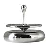 Sanwer Metal Water Droplet Desktop Toy with Spinning Rotating Magnetic Spinning Desktop Droplet Spinner Hand Twist Tabletop Base Gyro, Base, Top, Toy,