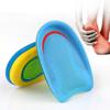 2 Pairs Silicone Gel Heel Pads for Plantar Spur Pain Relief Shock Absorption U-Cup Insole Cushions for Foot Comfort