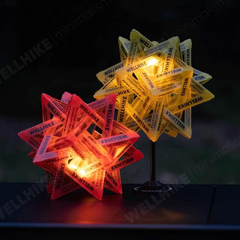 Outdoor Star Camping Light Shade Waterproof Atmosphere Lampshade DlY Lantern Shade Wear-Resistant for Camping Tent