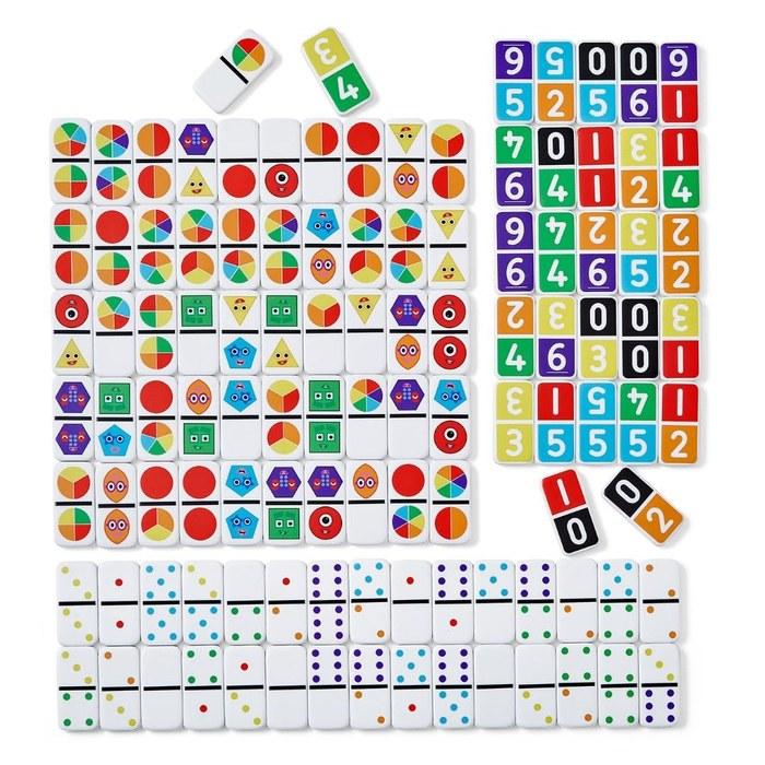 Набор домино Numberblocks, 112 деталей, разноцветный, 13.2 x 12.7 x 16.5 см