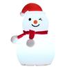 Yousheng Snowman Tap Light Cute Christmas Lamp Rechargeable Silicone Touch Bedside Light Snowman Mood Lighting for Christmas Tree