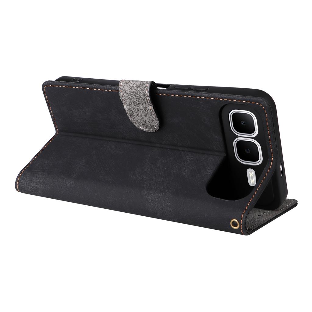 For Infinix Smart 10 Plus Case Wallet RFID Blocking PU Leather Phone Cover Stand with Strap