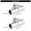 Stainless Steel Rotating Joint Coupling Connector Fitting Adapter for Boat Marine Tubing Canopies Yacht Tubing Fittings