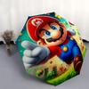 Mario, Mushroom Kingdom Automatic Opening and Closing Umbrella, Compact Travel Umbrella, Lightweight and Portable, Suitable for Beach Commut