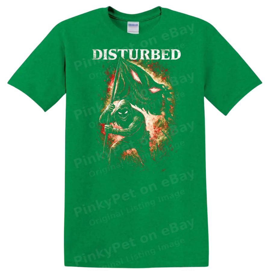 Disturbed Warrior Graphic T Shirt Retro Rock Heavy Metal Album Art Tee