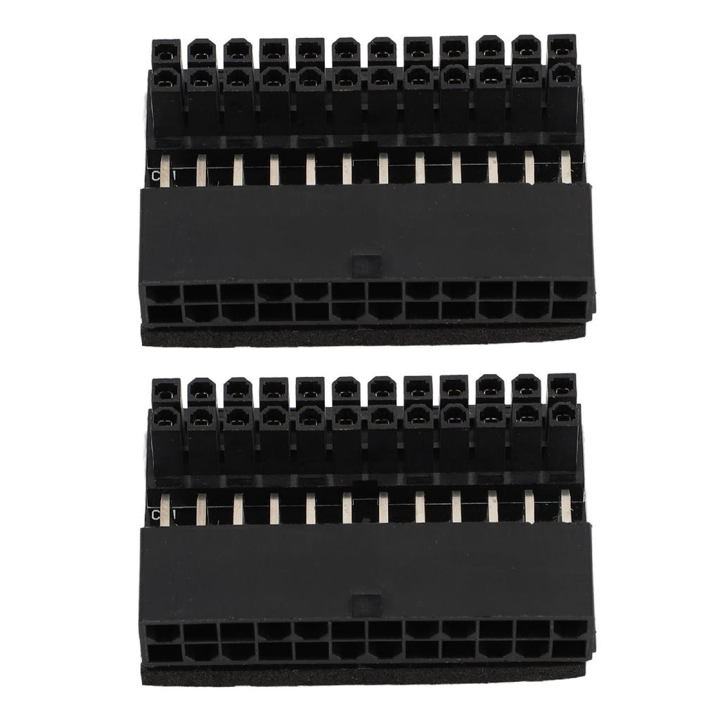 2PCS ATX 24 Pin 90 Degree адаптер материнская плата 24Pin Female to 24Pin Male 90 Degree Extension Connect