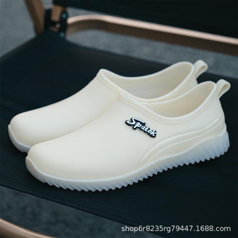 New Shallow Mouth Four-season Rain Shoes Women's Short Tube Non-slip Waterproof Shoes Low-top Work Rubber Shoes
