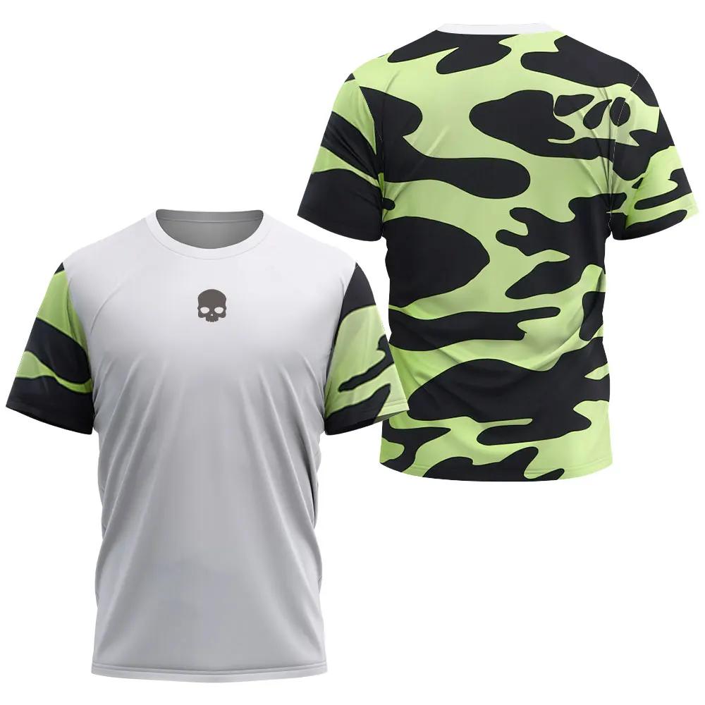 Быстросохнущая футболка с черепом City Padel, высококачественная впитывающая влагу теннисная тренировочная футболка, одежда, новая летняя мужская свободная спортивная футболка