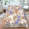 Комплект постельного белья с 3D-принтом пейсли, одеяло и наволочка в богемном стиле, 2/3 шт. AU220 * 240, полный размер, мягкое и быстросохнущее украшение для дома
