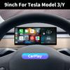 PEOCKE 9'' Heads Up Display for Tesla Model 3 Y Digital Dashboard Center Console Touch Screen Wireless Carplay Power Speed WiFi
