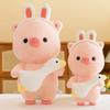 Holding Goose Pig Doll Plush Toy Creative Pig Doll Children Sleeping Pillow Birthday Gift