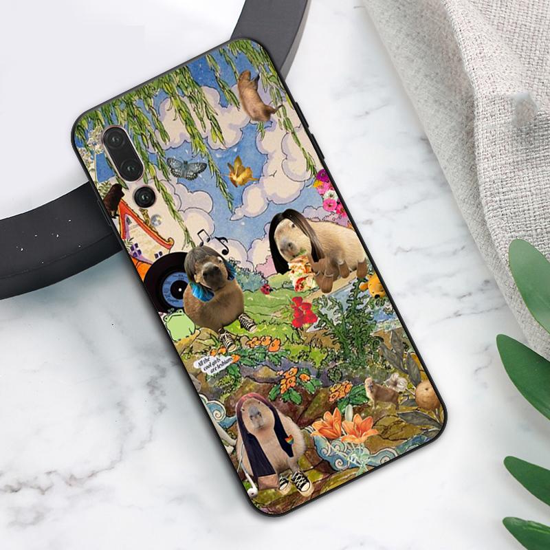Чехол с капибарой для Huawei Nova 12s 12i 11i 8i 7i Y73 Y70 Y90 Y60 Y72 Y61 Y91 9 10 SE P40 Lite P30 Pro